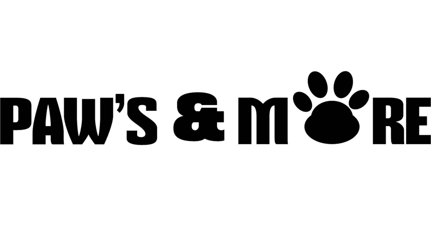 Valgray premium dog accessory store home page image 26: Image shows a logo for Paw's & More, a publication that features pet news and products,  as well as dog and pet lifestyle brands. Valgray was featured in Paw's & More in 2021. 