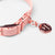 Valgray Premium Dog Collar - Blush & Rose Gold - Close Up Side Angle
