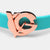 Valgray Premium Turquoise Dog Collar - Close Up Rose Gold Colour Plated VG