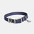 Valgray Splash Proof Adjustable Dog Collar, Dark Blue & Silver, Extra Large