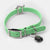 Valgray Premium Pistachio & Silver Dog Collar for Small Dogs - Tag On The Right