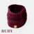 Ruby red luxury handcrafted dog snood