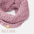 Blush pink crocheted Handcrafted Human Snoods Scarf.