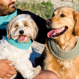 Handcrafted Human and Dog Matching Snood Set.
